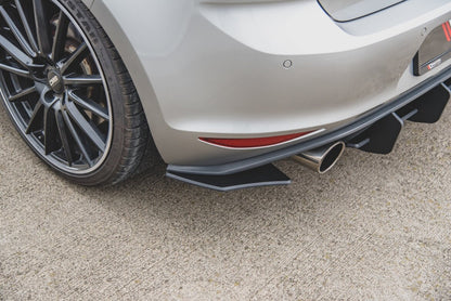 Street Pro Diffusor Flaps V.2 passend für VW Golf 7 GTI schwarz matt