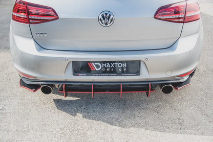 Street Pro Diffusor Flaps V.2 passend für VW Golf 7 GTI schwarz matt