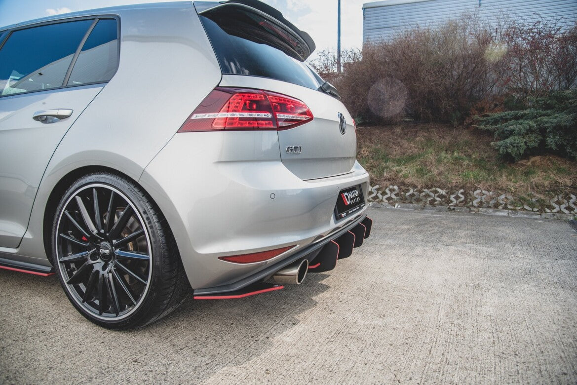 Street Pro Diffusor Flaps V.2 passend für VW Golf 7 GTI schwarz matt