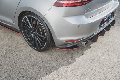 Street Pro Diffusor Flaps V.2 passend für VW Golf 7 GTI schwarz matt