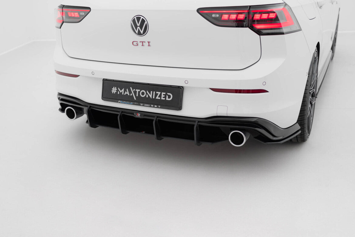 Street Pro Diffusor Flaps V.2 passend für VW Golf 8 GTI schwarz matt