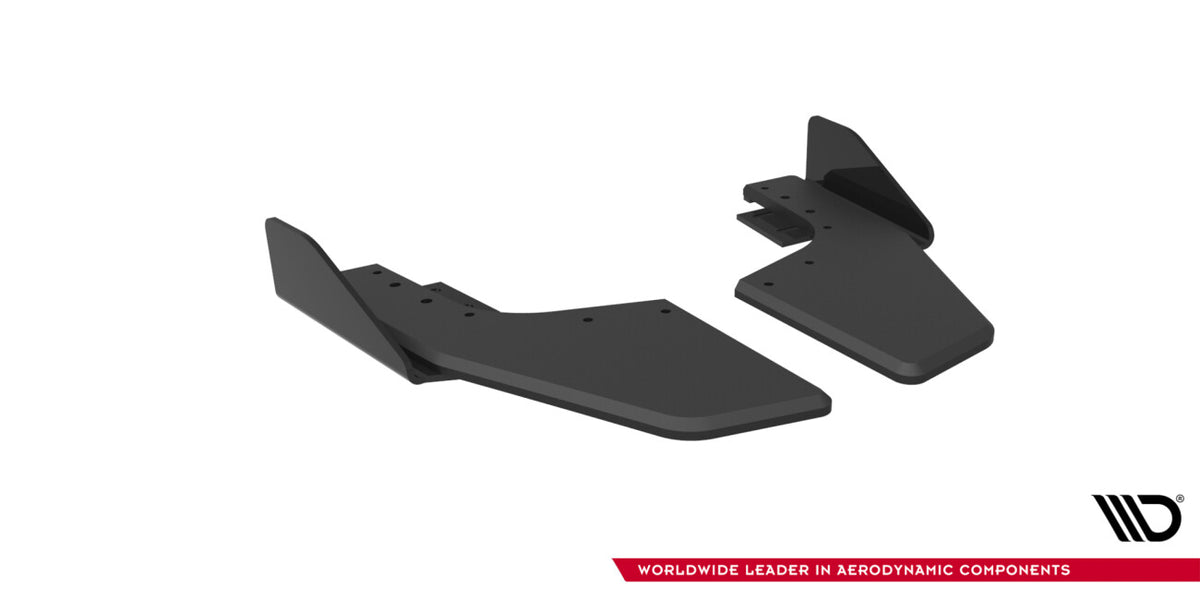 Street Pro Diffusor Flaps V.2 passend für VW Golf 8 R / 8 R FL Hatchback schwarz matt + Hochglanz Flaps