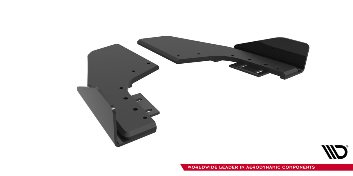 Street Pro Diffusor Flaps V.2 passend für VW Golf 8 R / 8 R FL Hatchback schwarz matt + Hochglanz Flaps