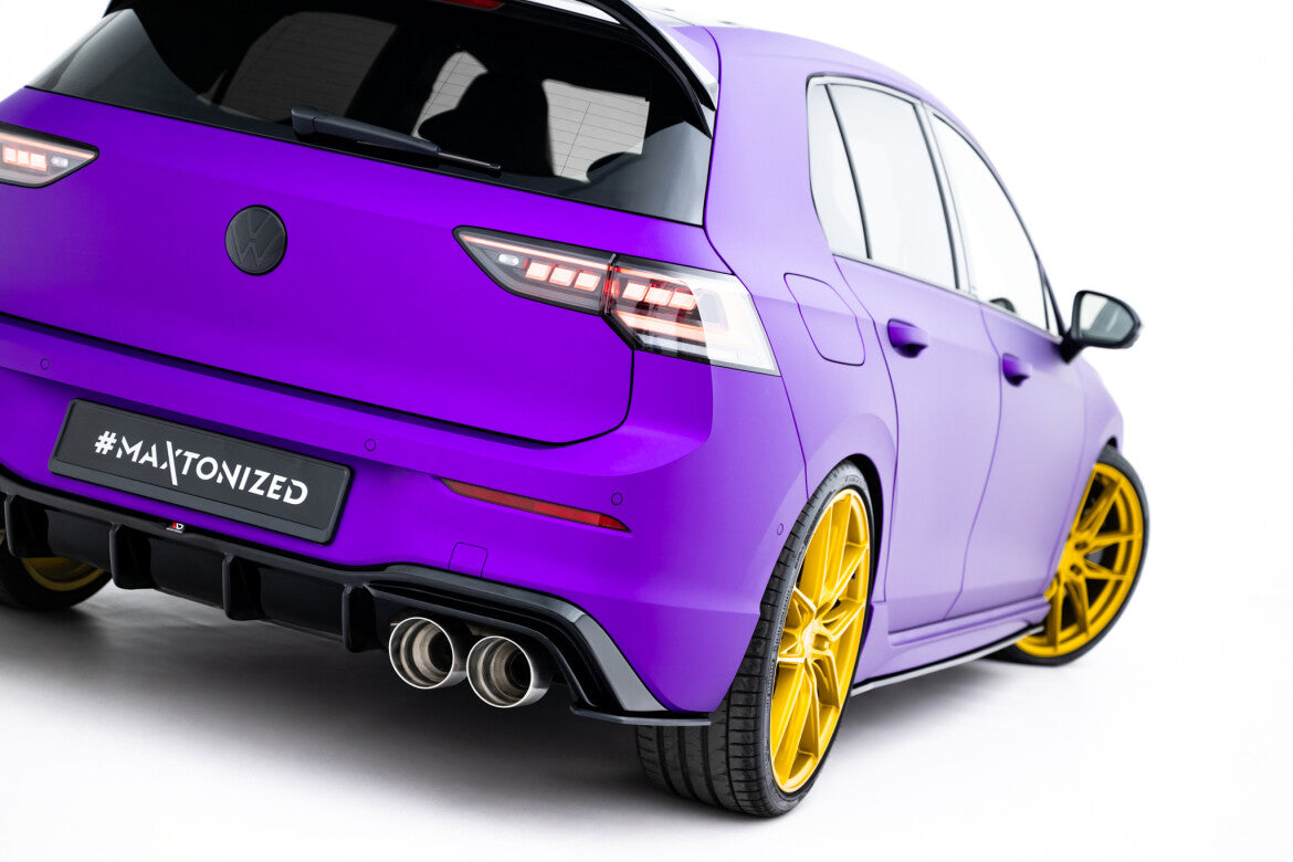 Street Pro Diffusor Flaps V.2 passend für VW Golf 8 R / 8 R FL Hatchback schwarz matt