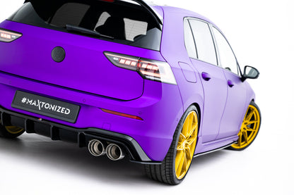 Street Pro Diffusor Flaps V.2 passend für VW Golf 8 R / 8 R FL Hatchback schwarz matt