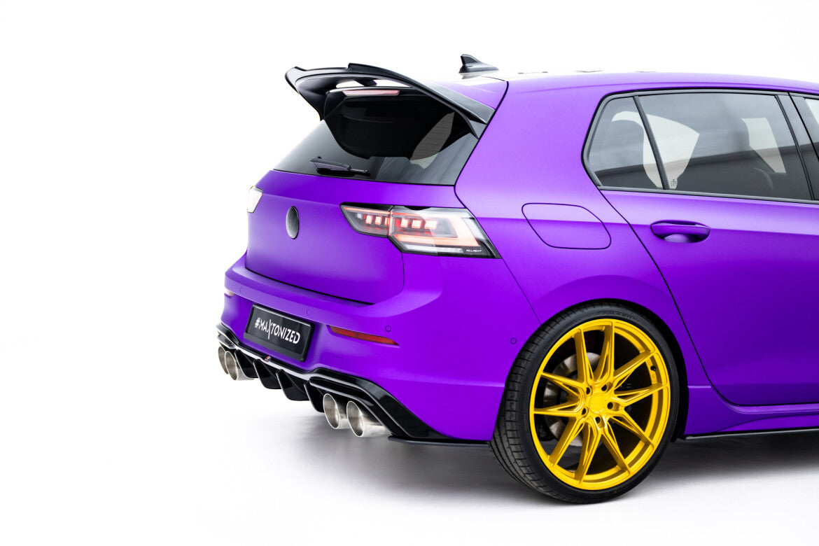 Street Pro Diffusor Flaps V.2 passend für VW Golf 8 R / 8 R FL Hatchback schwarz matt