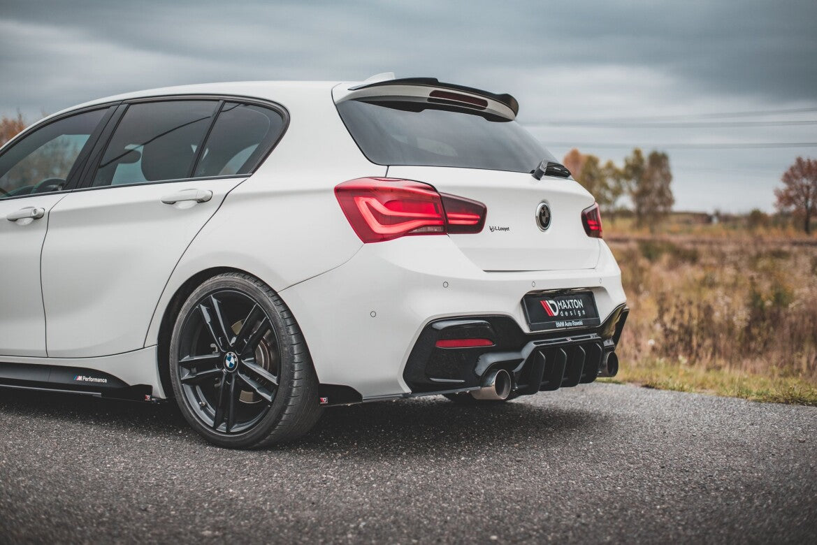 Street Pro Diffusor Flaps V.3 passend für BMW 1er M140i schwarz matt + Hochglanz Flaps