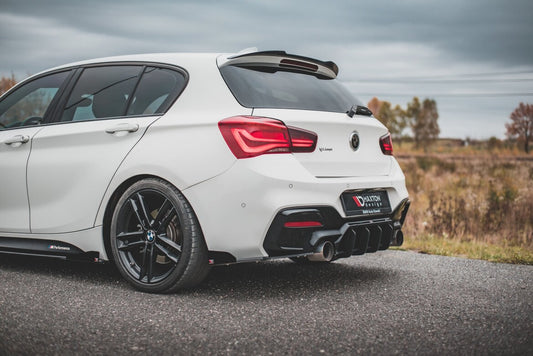 Street Pro Diffusor Flaps V.3 passend für BMW 1er M140i schwarz matt + Hochglanz Flaps