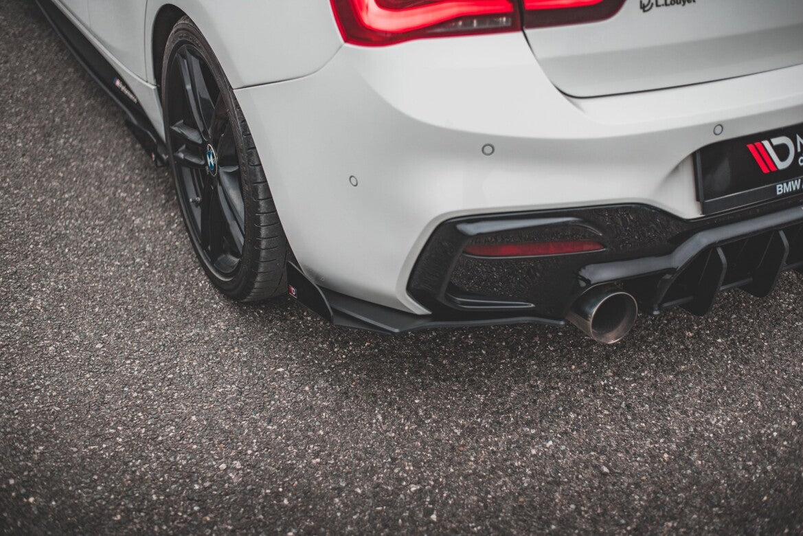 Street Pro Diffusor Flaps V.3 passend für BMW 1er M140i schwarz matt + Hochglanz Flaps