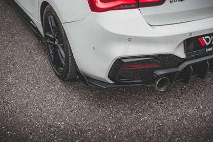 Street Pro Diffusor Flaps V.3 passend für BMW 1er M140i schwarz matt + Hochglanz Flaps