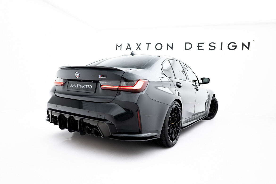 Street Pro Diffusor Flaps V.3 passend für BMW M3 Limousine / Touring G80 / G81 schwarz matt