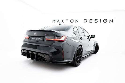 Street Pro Diffusor Flaps V.3 passend für BMW M3 Limousine / Touring G80 / G81 schwarz matt