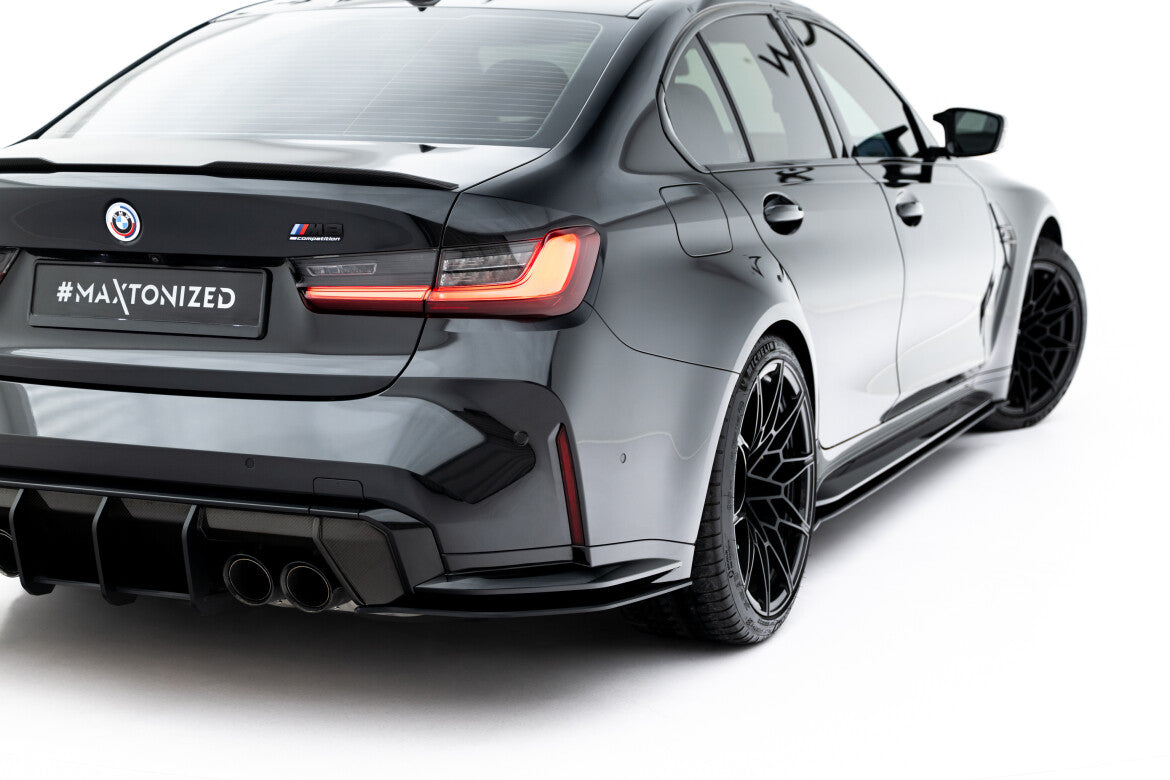 Street Pro Diffusor Flaps V.3 passend für BMW M3 Limousine / Touring G80 / G81 schwarz matt