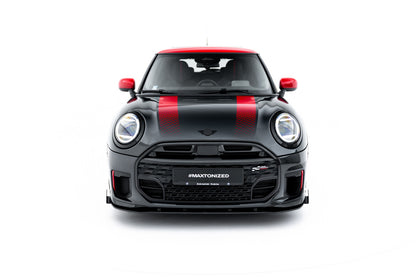 Street Pro Frontlippe passend + Flaps für passend für Mini Cooper John Cooper Works F65 schwarz Hochglanz