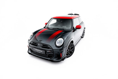 Street Pro Frontlippe passend + Flaps für passend für Mini Cooper John Cooper Works F65 schwarz Hochglanz