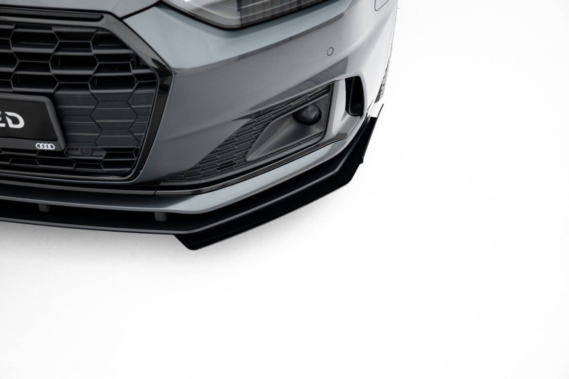 Street Pro Frontlippe passend für Audi A5 F5 FL schwarz matt + Hochglanz Flaps