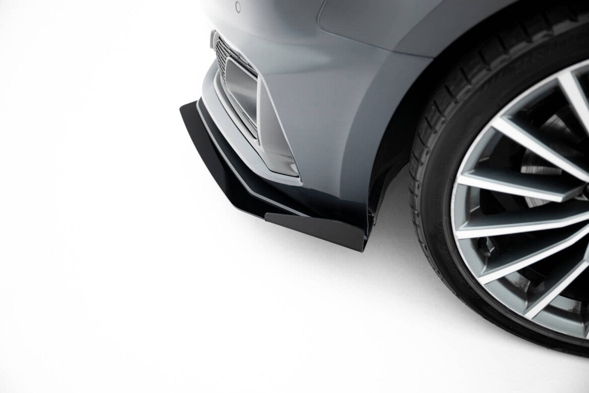 Street Pro Frontlippe passend für Audi A5 F5 FL schwarz matt + Hochglanz Flaps