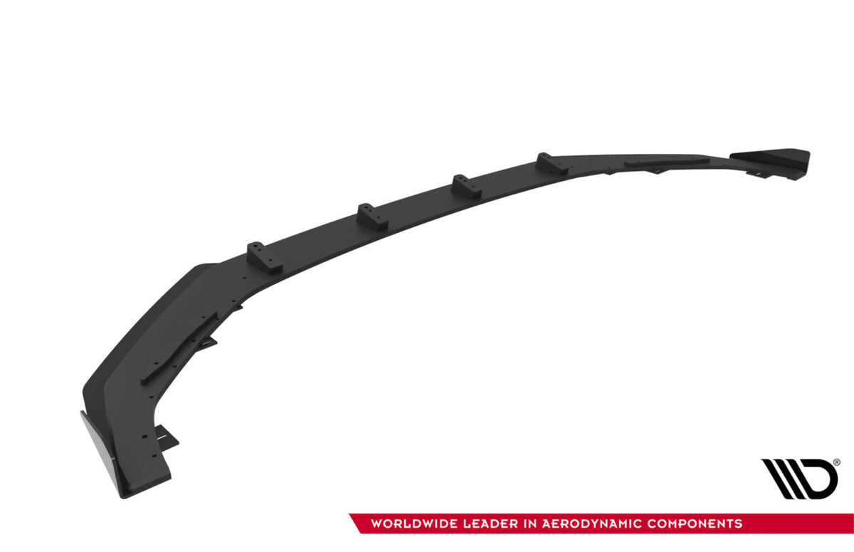 Street Pro Frontlippe passend für Audi A5 F5 FL schwarz matt + Hochglanz Flaps