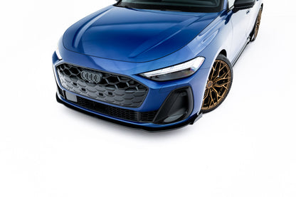 Street Pro Frontlippe passend für Audi A5 S-Line S5 Limousine Avant B10 schwarz matt + Hochglanz Flaps