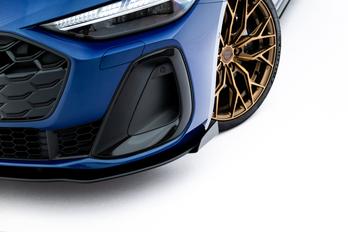 Street Pro Frontlippe passend für Audi A5 S-Line S5 Limousine Avant B10 schwarz matt + Hochglanz Flaps