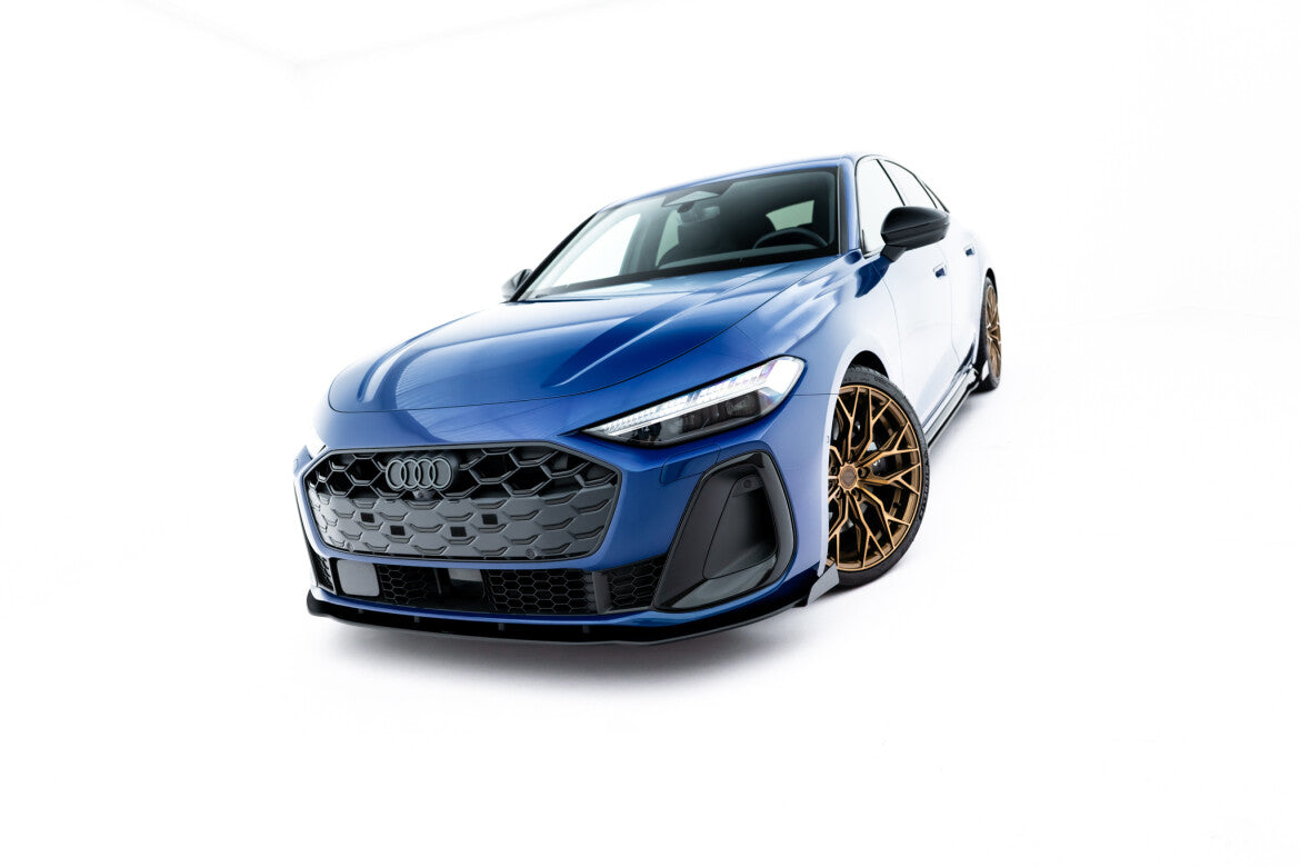 Street Pro Frontlippe passend für Audi A5 S-Line S5 Limousine Avant B10 schwarz matt + Hochglanz Flaps