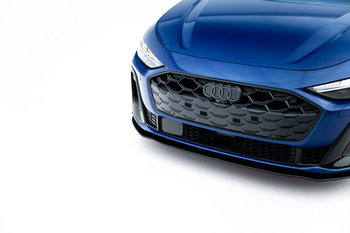 Street Pro Frontlippe passend für Audi A5 S-Line S5 Limousine Avant B10 schwarz matt + Hochglanz Flaps