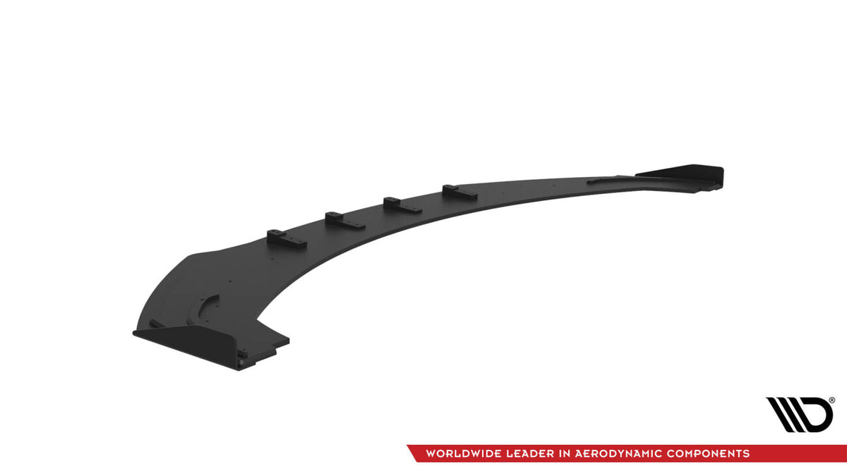 Street Pro Frontlippe passend für Audi A7 RS7 Look C7 schwarz matt + Hochglanz Flaps