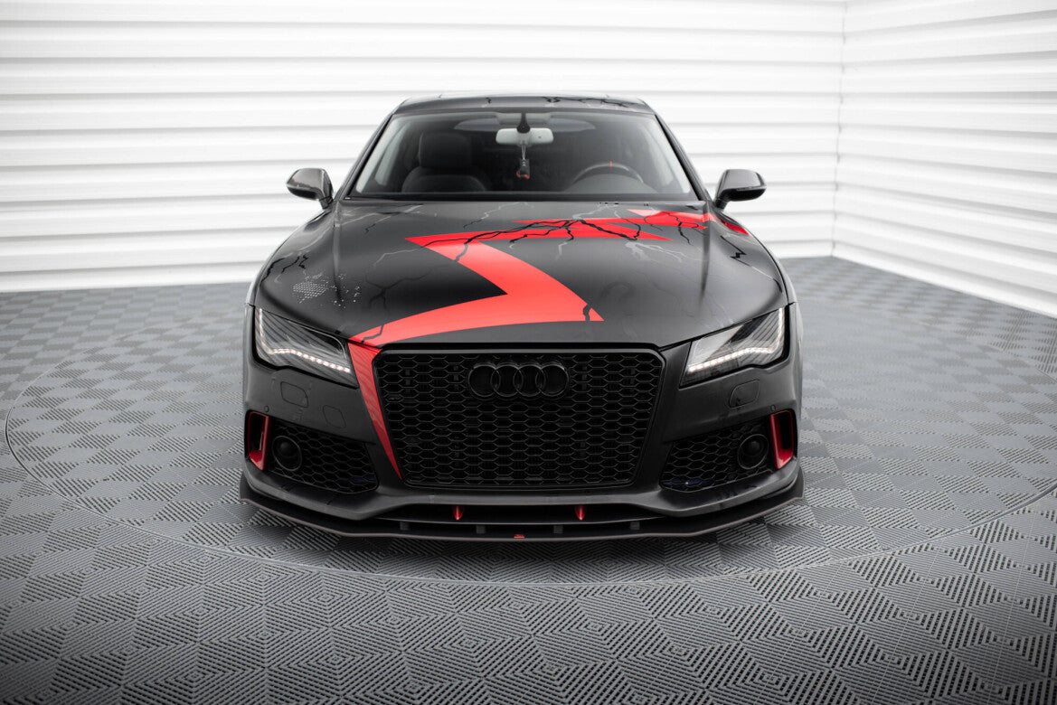 Street Pro Frontlippe passend für Audi A7 RS7 Look C7 schwarz matt