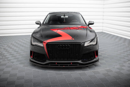 Street Pro Frontlippe passend für Audi A7 RS7 Look C7 schwarz matt