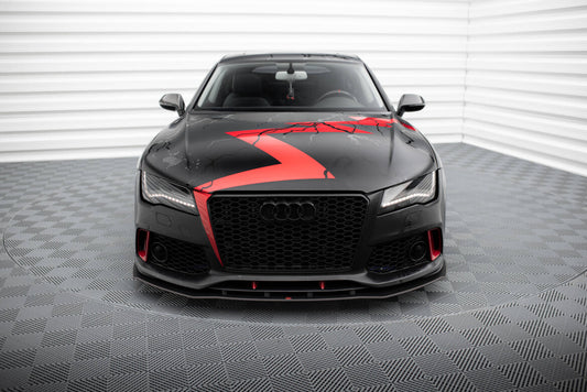 Street Pro Frontlippe passend für Audi A7 RS7 Look C7 schwarz matt