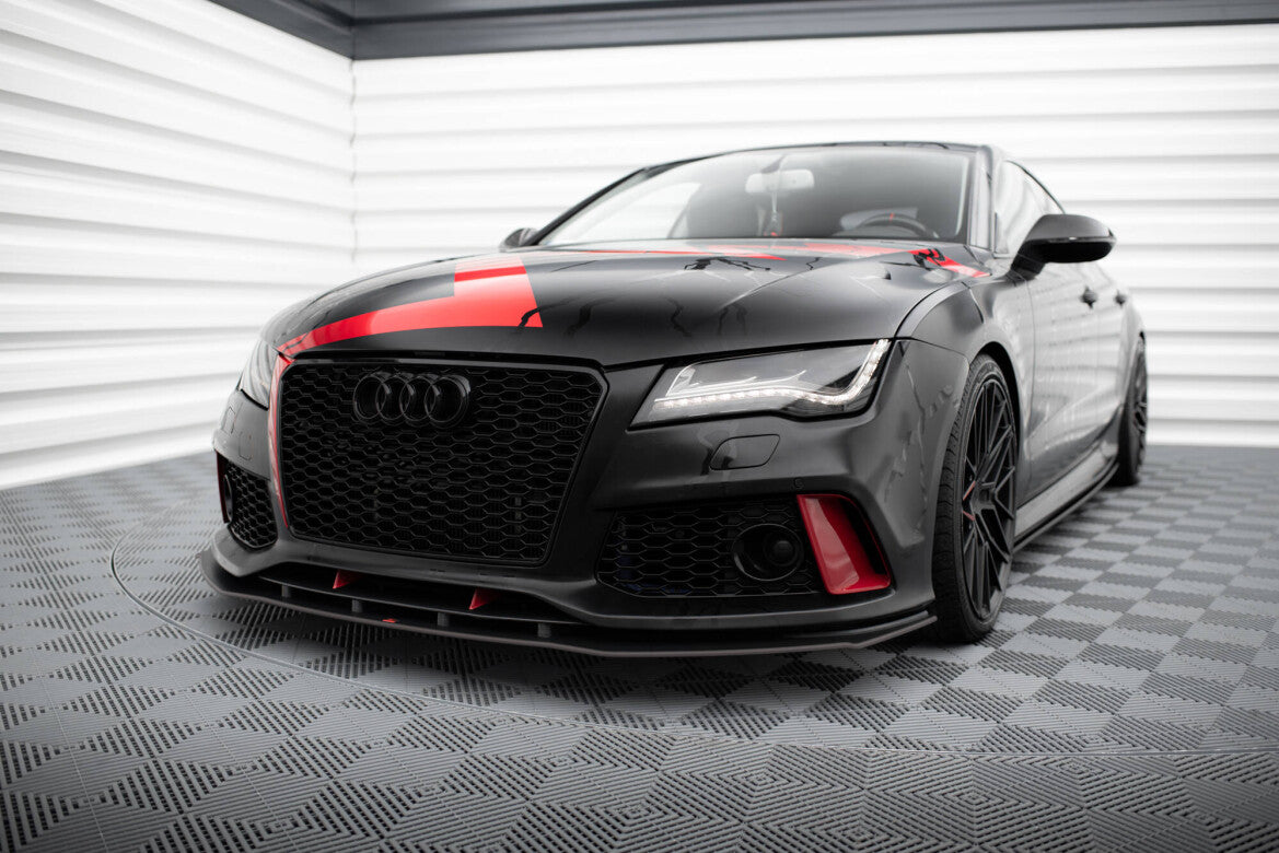 Street Pro Frontlippe passend für Audi A7 RS7 Look C7 schwarz matt