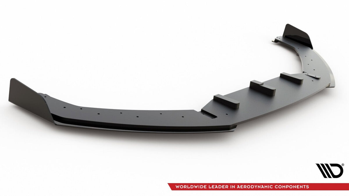 Street Pro Frontlippe passend für Audi RS3 8V Sportback schwarz matt + Hochglanz Flaps