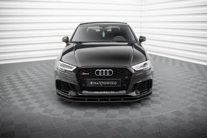 Street Pro Frontlippe passend für Audi RS3 Limousine 8V FL schwarz matt
