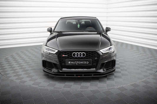 Street Pro Frontlippe passend für Audi RS3 Limousine 8V FL schwarz matt