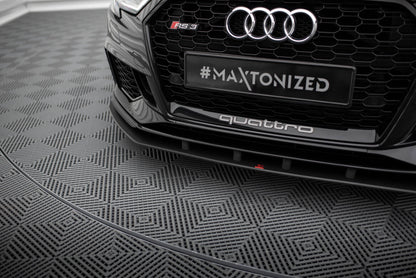 Street Pro Frontlippe passend für Audi RS3 Limousine 8V FL schwarz matt