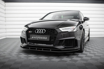 Street Pro Frontlippe passend für Audi RS3 Limousine 8V FL schwarz matt