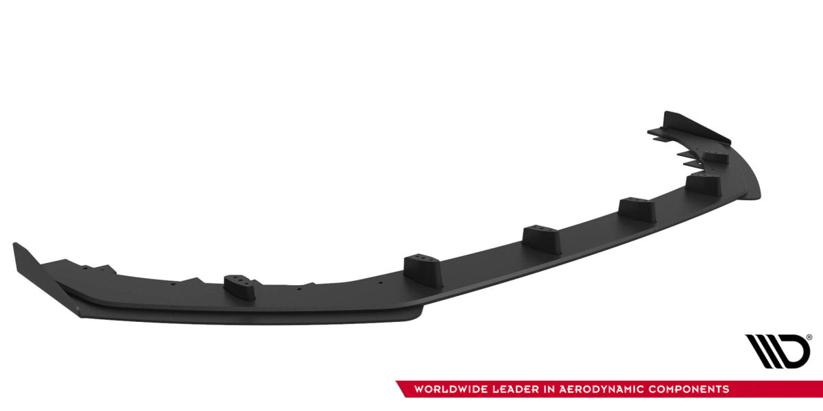 Street Pro Frontlippe passend für Audi RS5 Coupe / Sportback F5 schwarz matt + Hochglanz Flaps