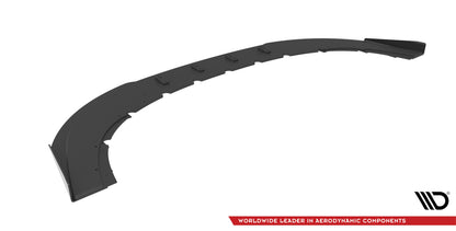 Street Pro Frontlippe passend für Audi RS6 Avant C6 schwarz matt + Hochglanz Flaps