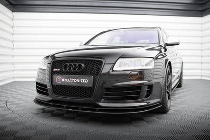 Street Pro Frontlippe passend für Audi RS6 Avant C6 schwarz matt