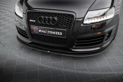 Street Pro Frontlippe passend für Audi RS6 Avant C6 schwarz matt