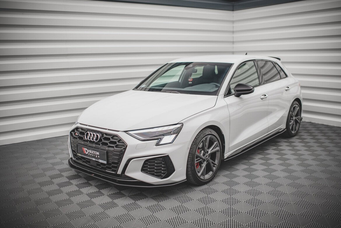 Street Pro Frontlippe passend für Audi S3 / A3 S-Line 8Y schwarz matt