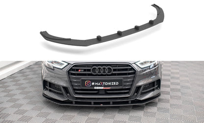 Street Pro Frontlippe passend für Audi S3 / A3 S-Line Sportback 8V FL schwarz matt