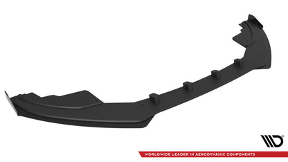 Street Pro Frontlippe passend für Audi S5 / A5 S-Line 8T schwarz matt + Hochglanz Flaps