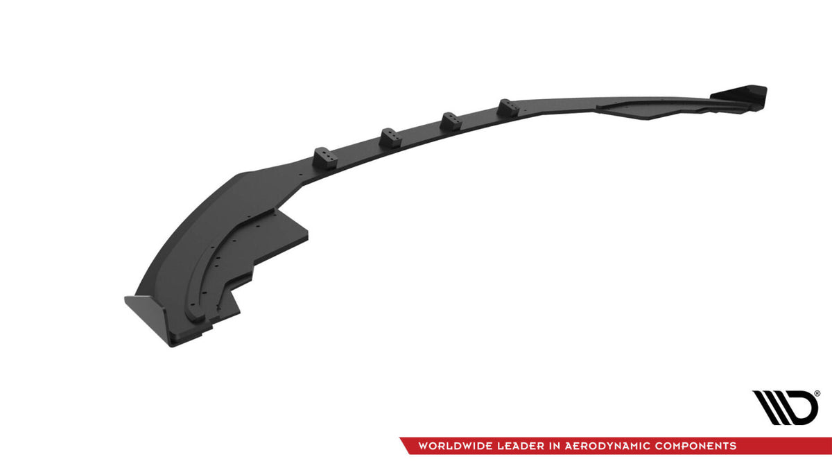 Street Pro Frontlippe passend für Audi S5 / A5 S-Line 8T schwarz matt + Hochglanz Flaps