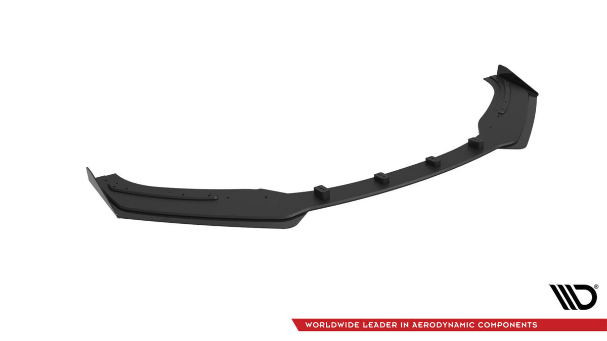 Street Pro Frontlippe passend für Audi TT S / S-Line 8S schwarz matt + Hochglanz Flaps