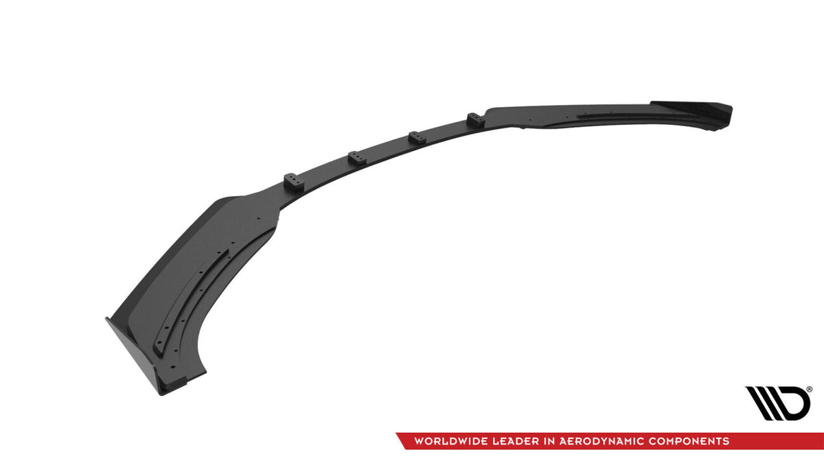 Street Pro Frontlippe passend für Audi TT S / S-Line 8S schwarz matt + Hochglanz Flaps