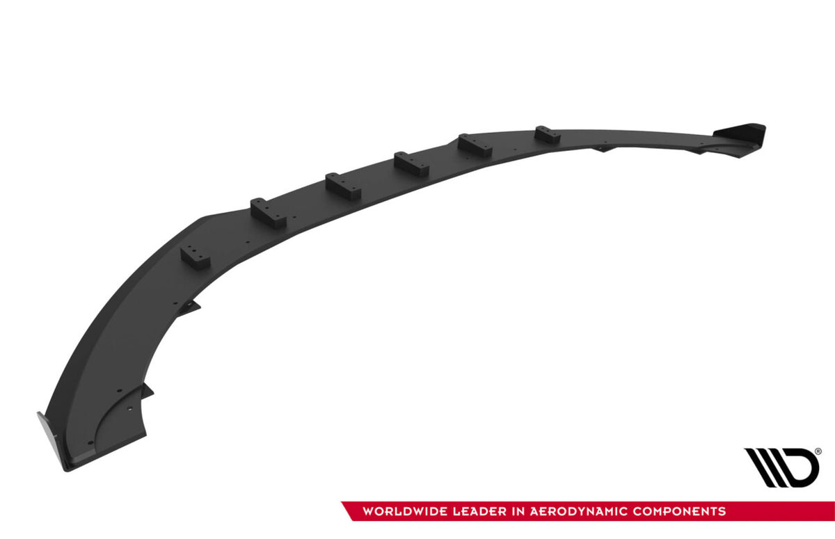Street Pro Frontlippe passend für Audi TT S / TT S-Line 8J FL schwarz matt + Hochglanz Flaps