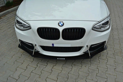 Street Pro Frontlippe passend für BMW 1er F20/F21 M-Power (vor FL) schwarz matt