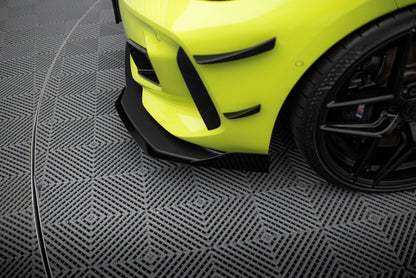 Street Pro Frontlippe passend für BMW 1er M-Paket / M135i / 128ti F40 schwarz matt + Hochglanz Flaps