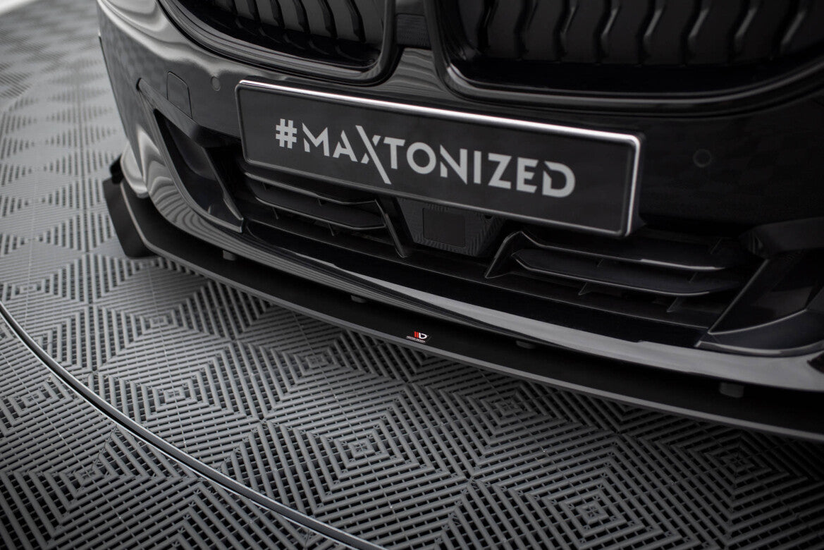 Street Pro Frontlippe passend für BMW 2 Coupe G42 schwarz matt + Hochglanz Flaps
